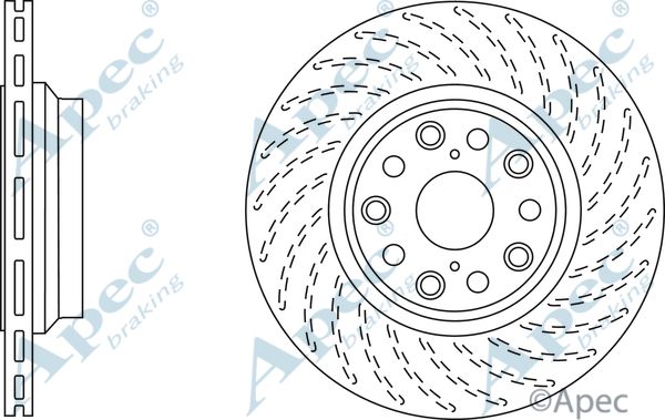 APEC BRAKING Тормозной диск DSK2830